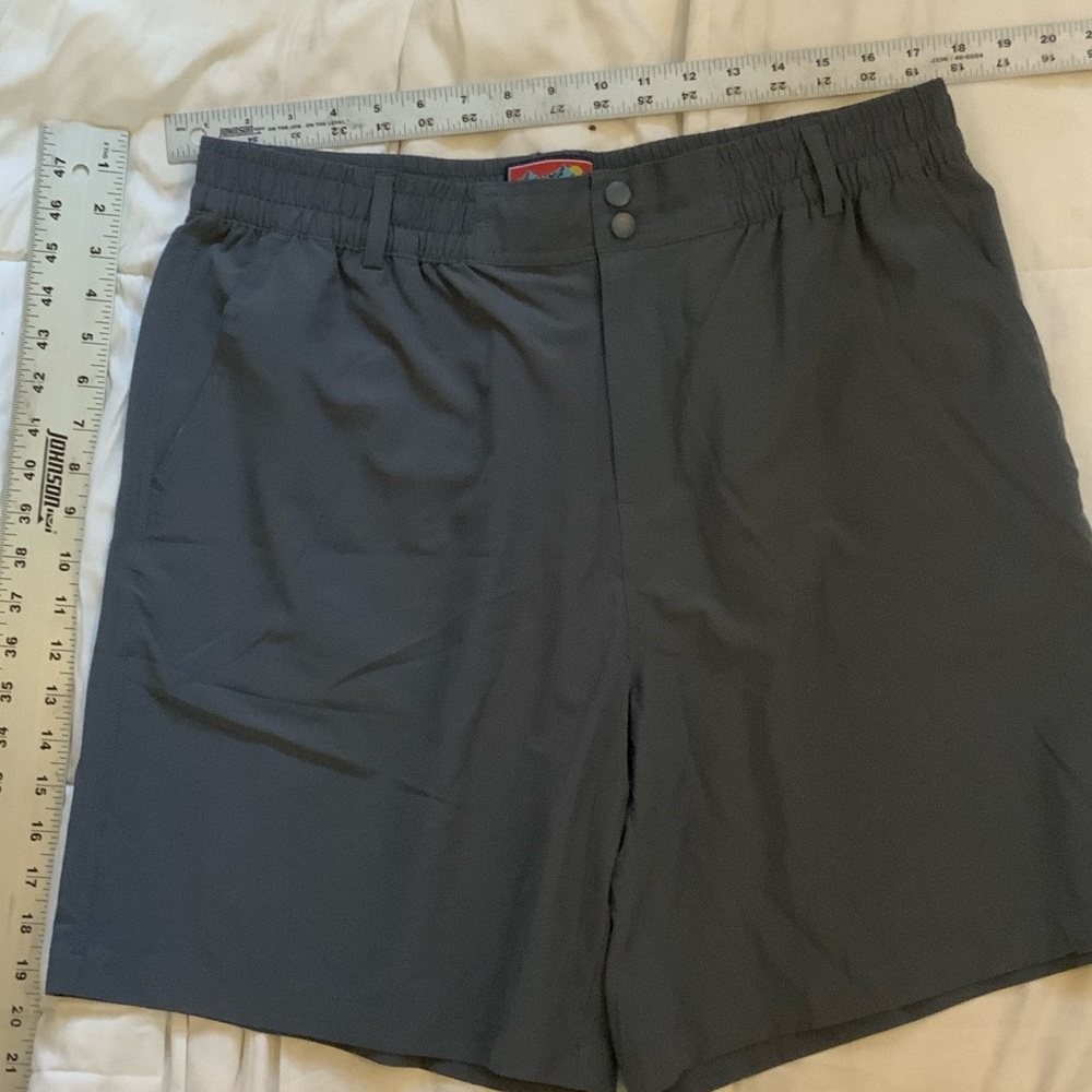 BURLEBO Men's Dark Gray Athletic Shorts